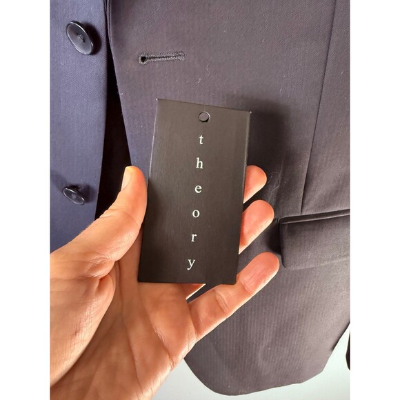 Theory Wool Sport Coat XYLO NP Blazer - Navy Blue 38R - Picture 9 of 10
